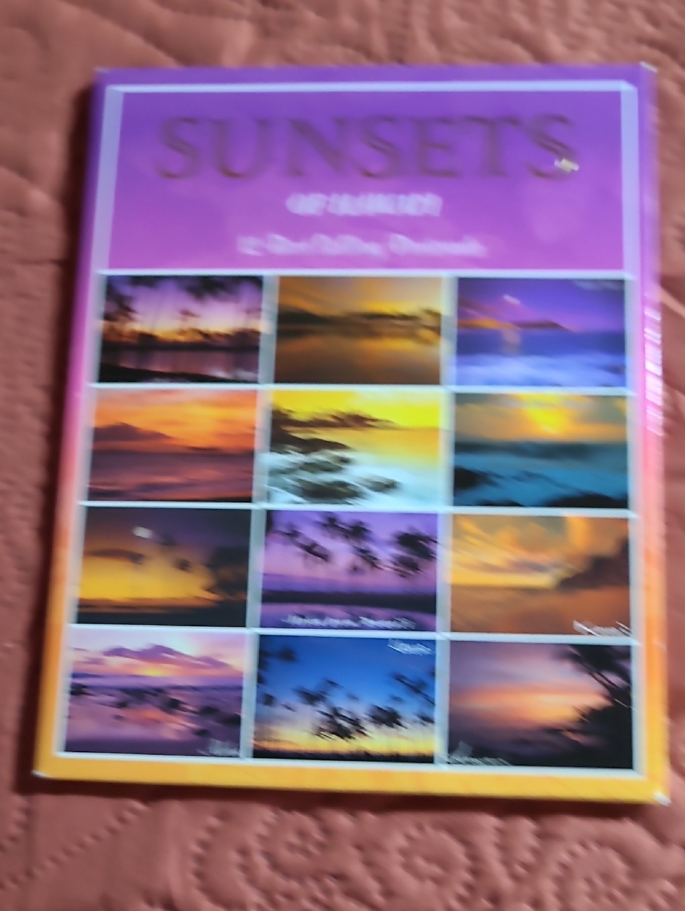 Purple and Orange Sunset Postcards Bought In Hawaii